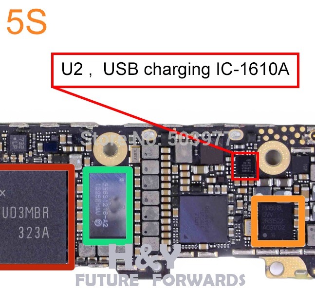 Ic Carga 1610a2, U2 iPhone 5s/5c6/6s/6 Plus/6s Plus/7/7